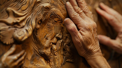 Visually impaired traveler tactile museum tour