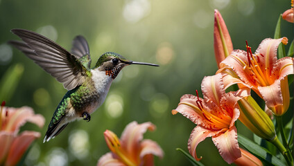 Fototapeta premium hummingbird in flight