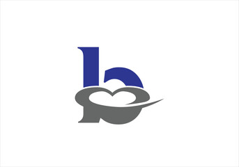 Letter B Love Logo Design, Brand Identity logos vector, modern logo, Logo Designs Vector Illustration Template