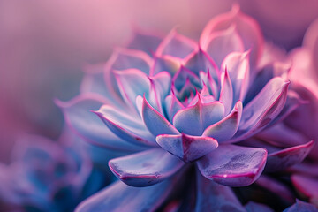 macro shot of beautiful purple flower