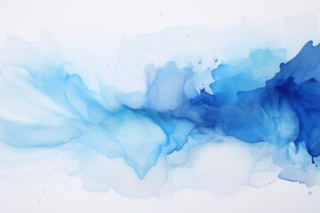 Fototapeta na wymiar abstract water color in white and blue