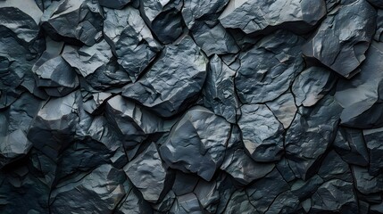 Black white rock texture background Generative AI