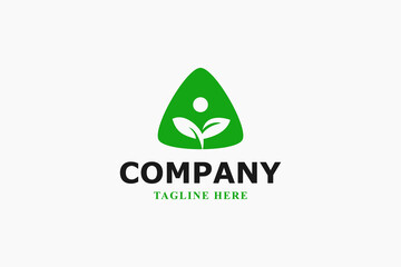 plant and natural green logo