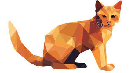 A cat designed the appearance of the body from geometric