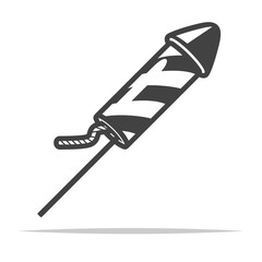 Firework rocket launcher icon transparent vector isolated