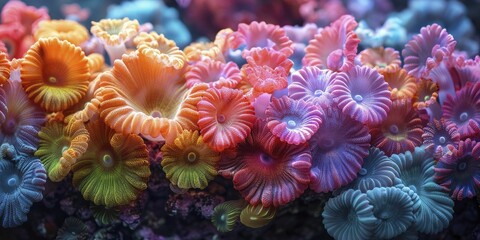 Naklejka na ściany i meble Exploring the vast data diversity of computational coral reefs in underwater worlds.