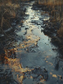 From Contaminated to Cleansed: An Abstract Journey Through Bioremediation.