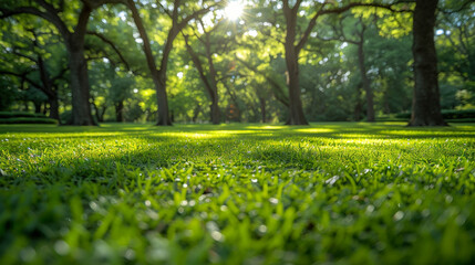 Mature Oak Trees' Cool Shade in a Mississippi Haven