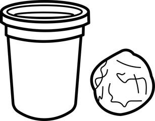 Play Dough Outline Illustration Vector