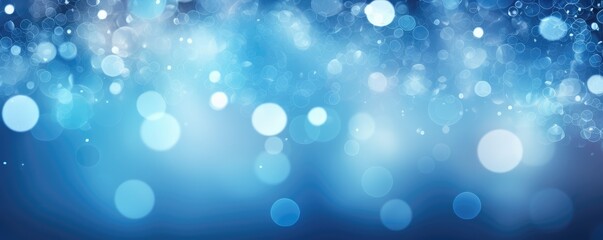 Obraz premium blue bokeh lights and water ripples that can symbolize tranquility and the mystery of the deep
