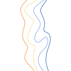 Abstract Wavy Line Doodle