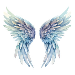 Angel Wings Watercolor Clipart 