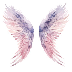 Angel Wings Watercolor Clipart 
