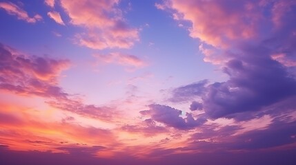 cloudy sky at a beautiful sunset