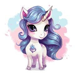 Baby Unicorn Clipart