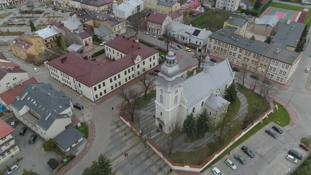 Beautiful Church Mielec Aerial View Poland