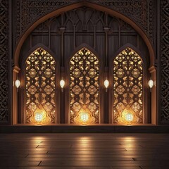 Obraz premium Arabic Stained Glass Windows