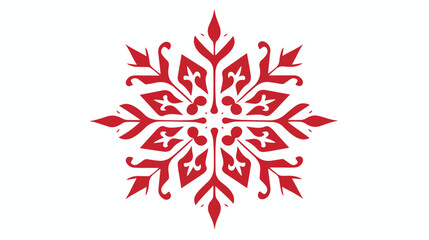 Christmas snowflake circle illustration vector moti