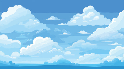 Cloud icon flat vector - obrazy, fototapety, plakaty