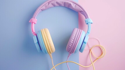 pink headphones