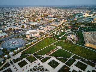 Aerial view of Turkestan old city