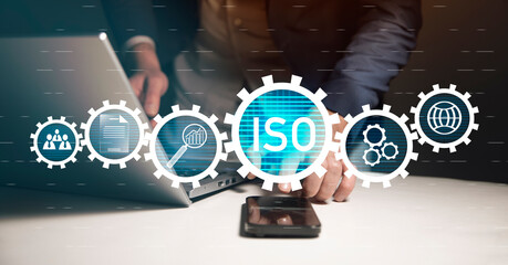 ISO standards quality control concept