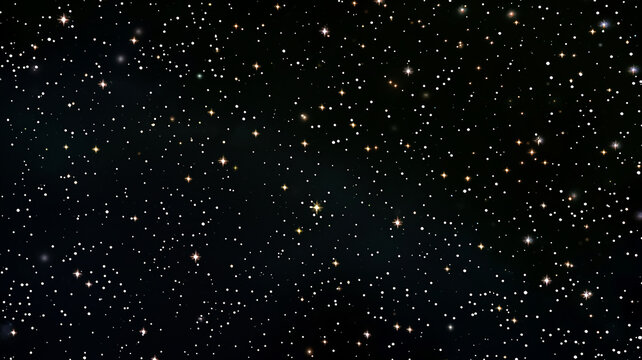 Panoramic view of the night starry sky