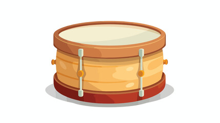 Drum. Childrens toy. Icon isolated on white background