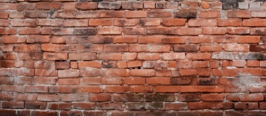 Fototapeta premium Red brick wall texture for background.