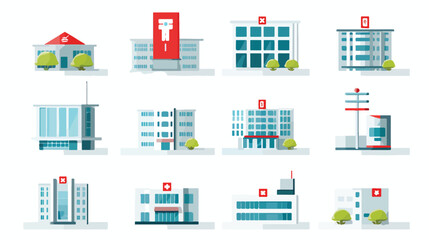 Hospital Icon Series EPS FILE flat vector