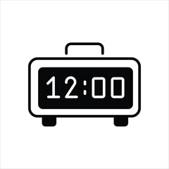 Alarm Clock icon editable stock vector stock