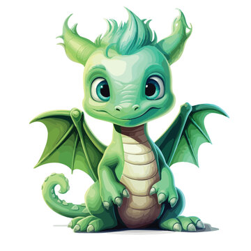 Fantasy Baby Dragon Clipart 