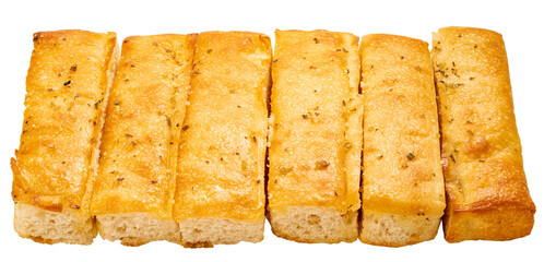 Cheese bread sticks or  Butter  bread sticks isolated on white background. Salted bread stick isolated on white PNG file.