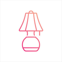 Table Lamp icon editable stock vector stock