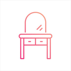 Dressing Table icon editable stock vector stock