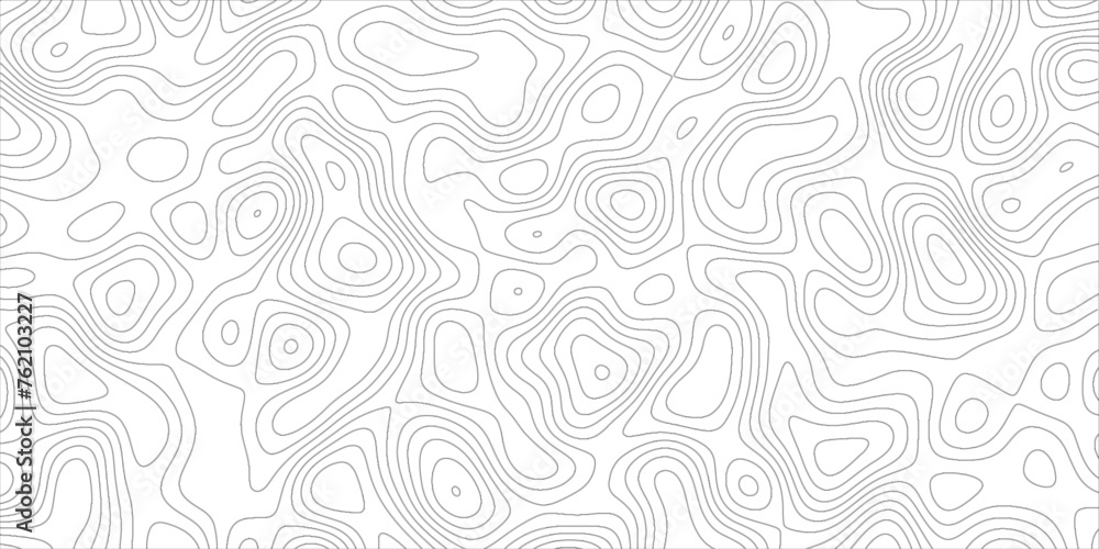 Aufkleber abstract black & white topography on old paper-textured canvas. cartographic weave with seamless str