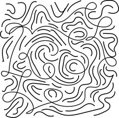 scribble lines black shade