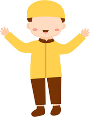character cute muslim boy