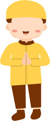 character cute muslim boy