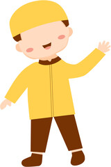 character cute muslim boy