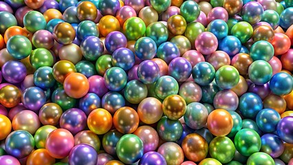 Fototapeta na wymiar pile of colorful marble balls pearls
