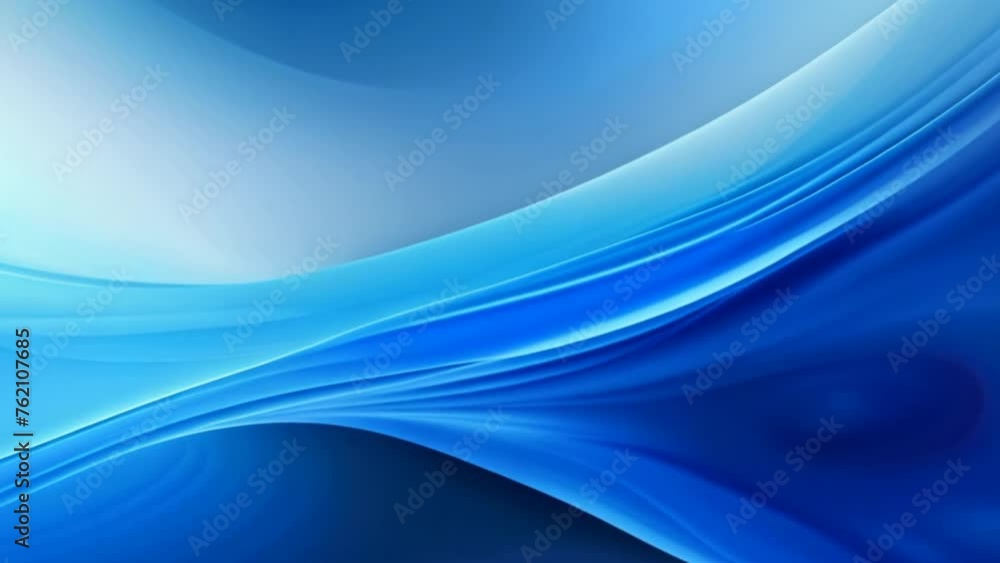 Aufkleber Blue Wave Abstraction: Dynamic water-inspired design with flowing lines and curves, creating a vibrant and captivating backdrop