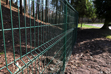 Sectional metal Mesh Fence.