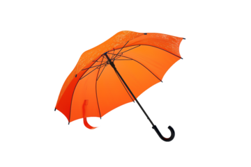 orange umbrella