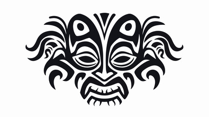Tribal ethnic tattoo icon a vector illustration design 