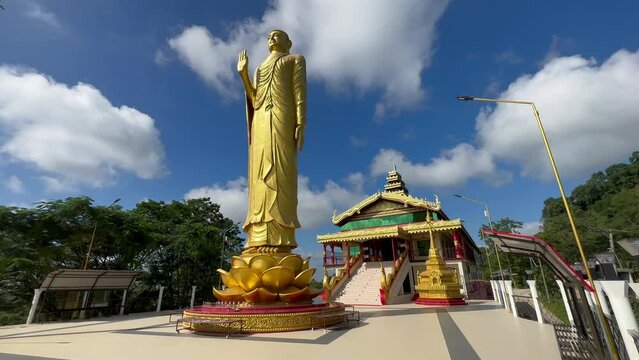 Golden Buddha Temple, Lal Mohan Bahadur Bagan Area, Bandarban, Bangladesh.