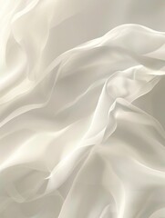 A white fabric with a pattern of waves