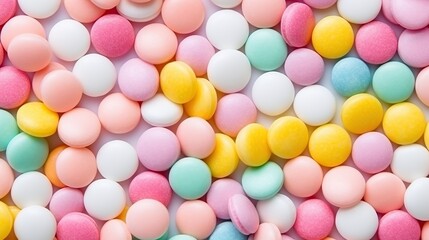 close up Colorful Round Candy
