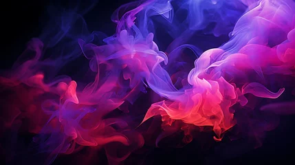 Foto op Plexiglas Delving into the Mystique of Abstract Smoke Colorful Art  © Afaq