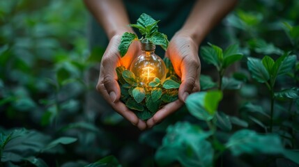 Environmental Protection, Renewable and Sustainable Energy Concept, Green Energy.